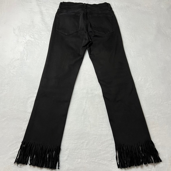 Frame Le High Straight Fringe Hem Jeans Size 26 - Picture 10 of 10